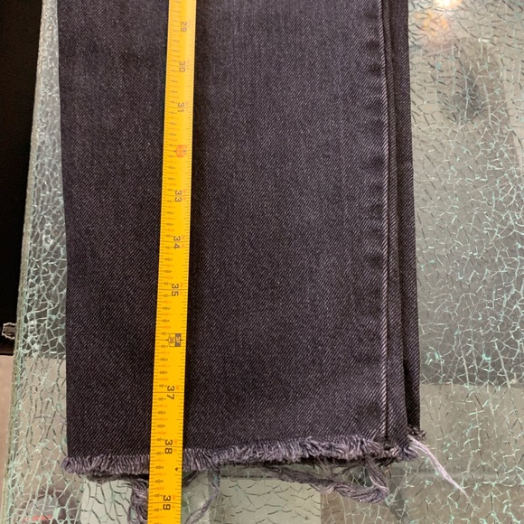 Zara High Waisted Straight Cropped Mom Jean - Picture 10 of 11